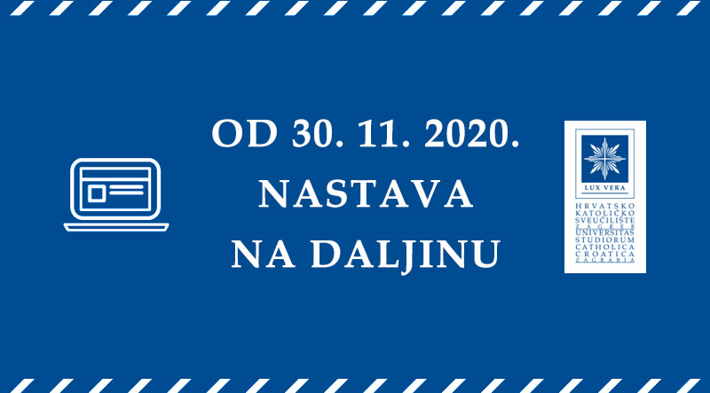 Odluka o izvođenju nastave na daljinu